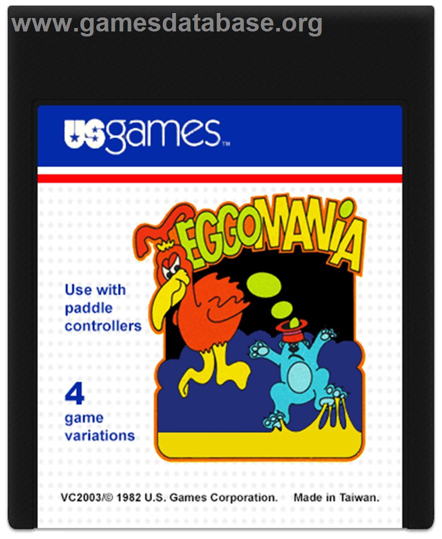 Eggomania - Atari 2600 - Artwork - Cartridge