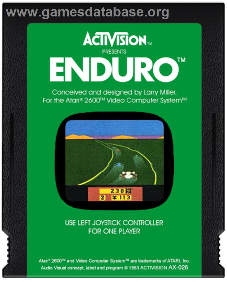 Enduro - Atari 2600 - Artwork - Cartridge