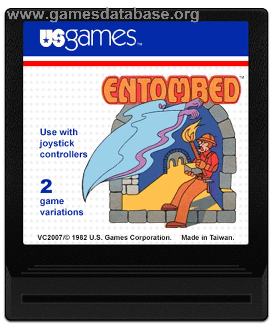 Entombed - Atari 2600 - Artwork - Cartridge