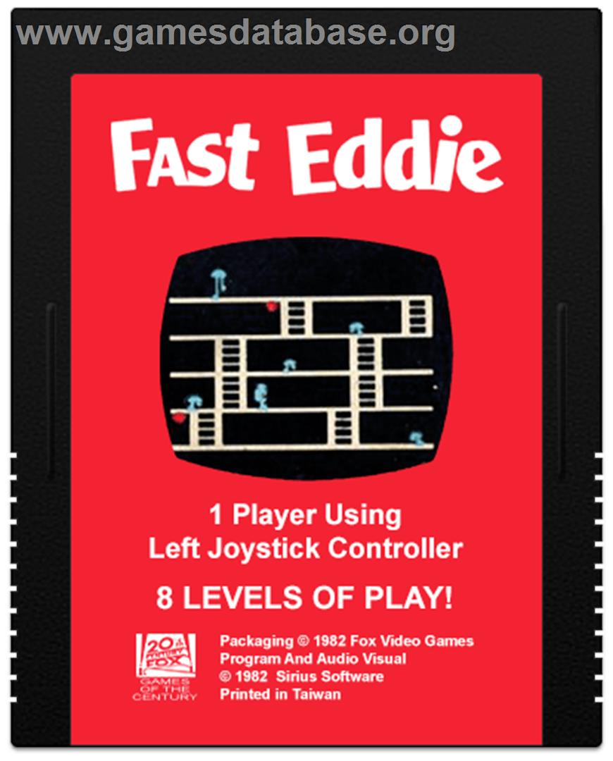 Fast Eddie - Atari 2600 - Artwork - Cartridge