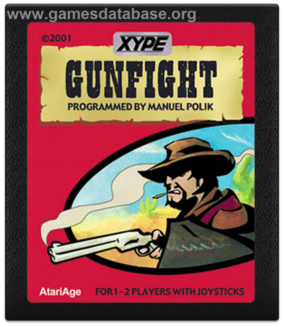 Gunfight - Atari 2600 - Artwork - Cartridge