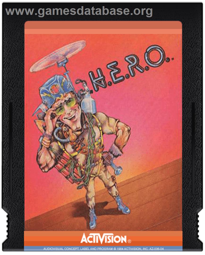 H.E.R.O. - Atari 2600 - Artwork - Cartridge