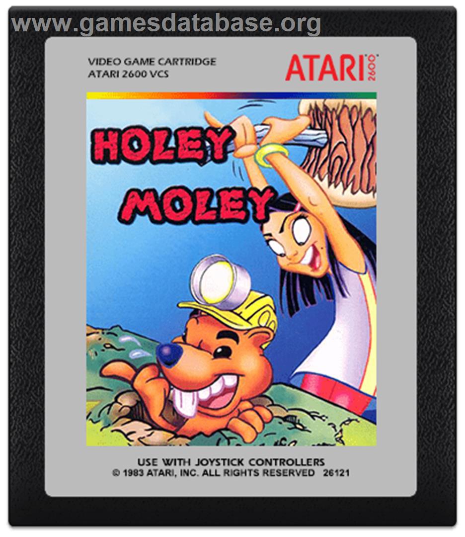 Holey Moley - Atari 2600 - Artwork - Cartridge
