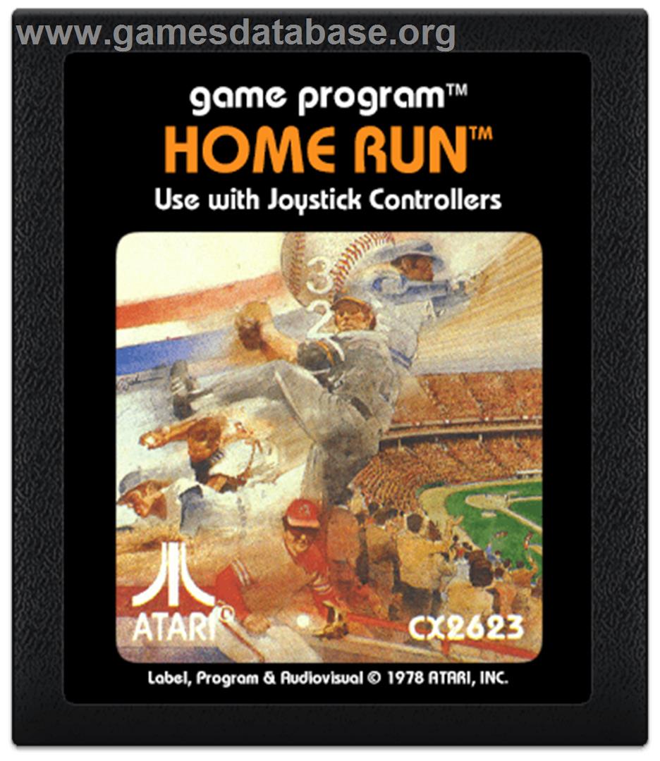 Home Run - Atari 2600 - Artwork - Cartridge