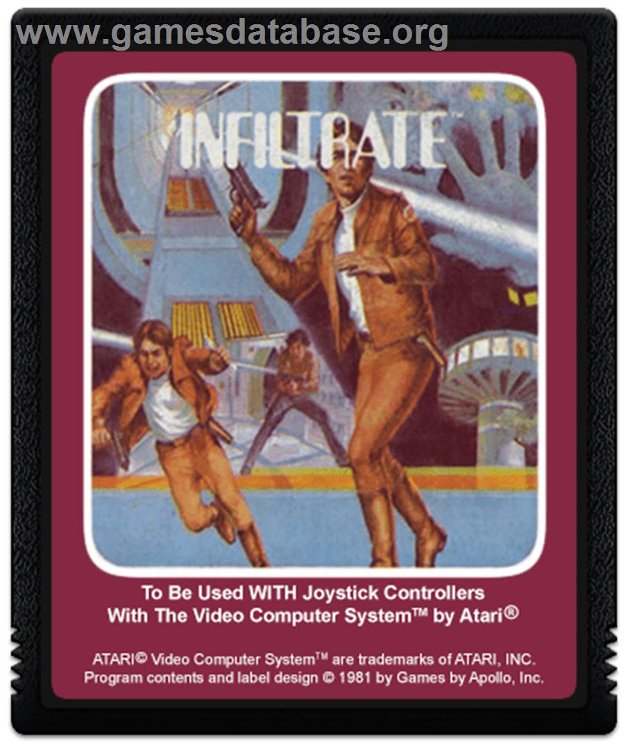 Infiltrate - Atari 2600 - Artwork - Cartridge