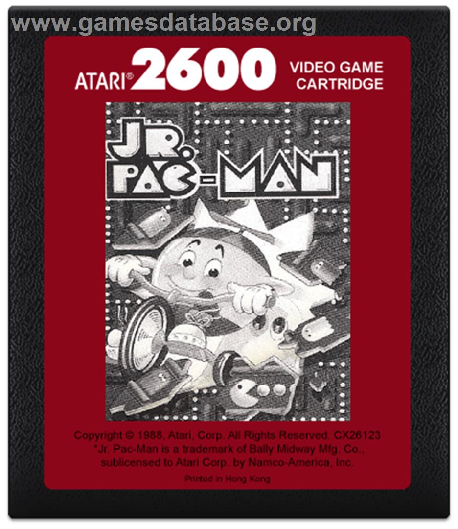 Jr. Pac-Man - Atari 2600 - Artwork - Cartridge