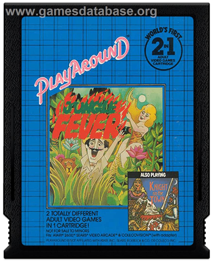 Jungle Fever/Knight on the Town - Atari 2600 - Artwork - Cartridge