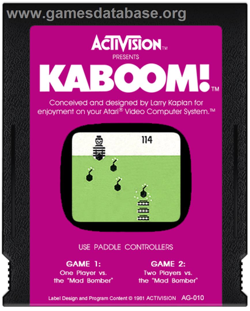 Kaboom! - Atari 2600 - Artwork - Cartridge