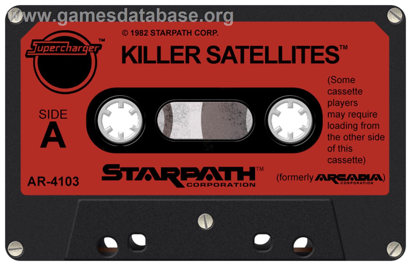 Killer Satellites - Atari 2600 - Artwork - Cartridge