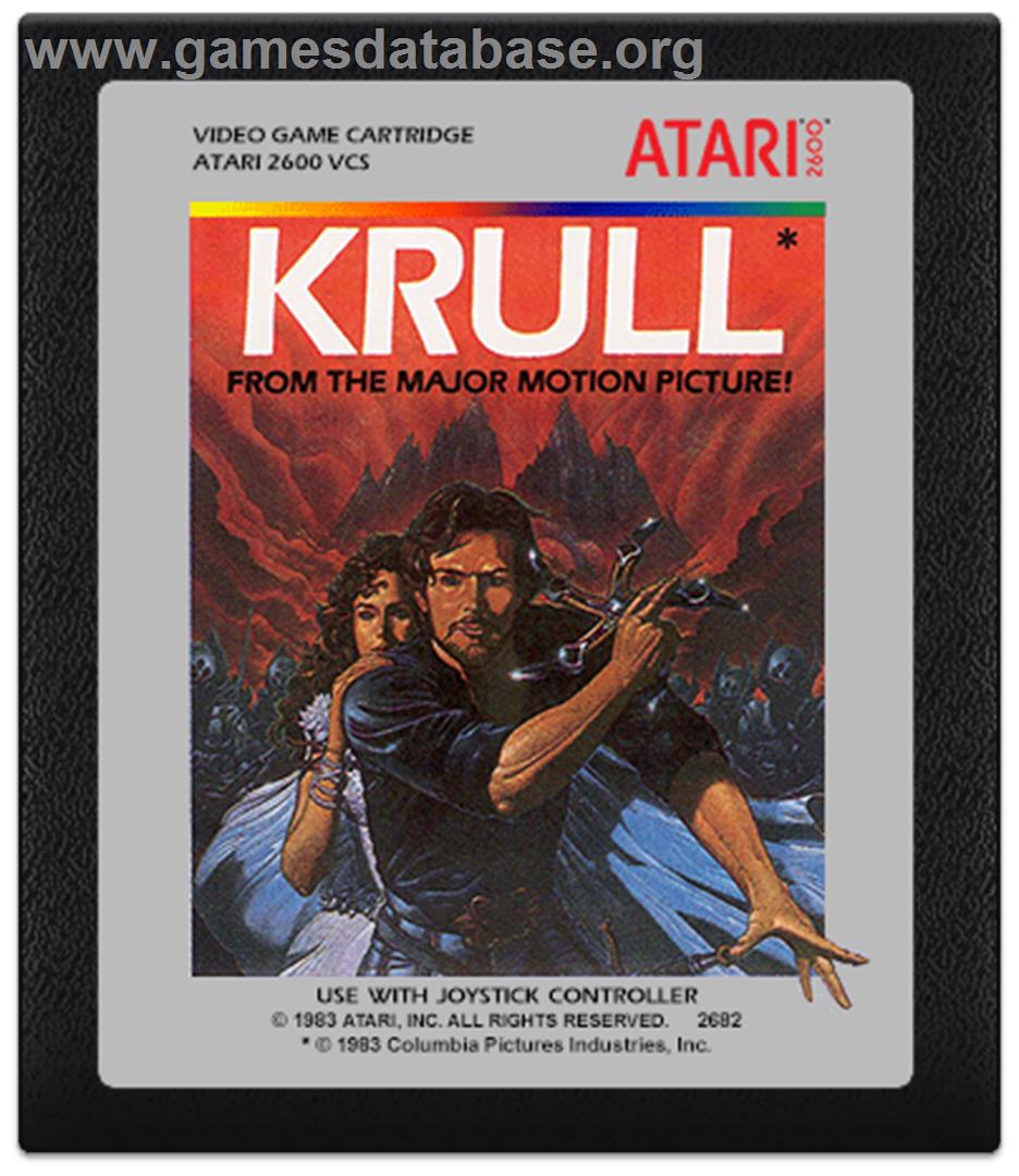 Krull - Atari 2600 - Artwork - Cartridge