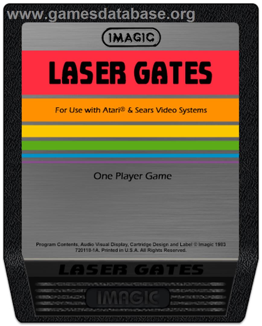 Laser Gates - Atari 2600 - Artwork - Cartridge