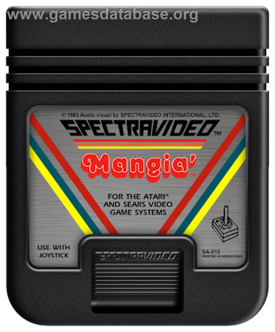 Mangia' - Atari 2600 - Artwork - Cartridge