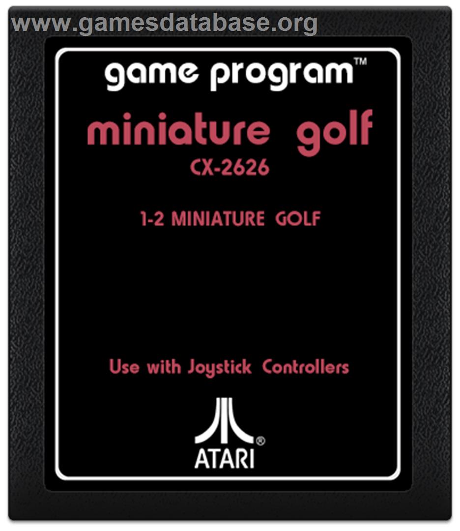 Miniature Golf - Atari 2600 - Artwork - Cartridge