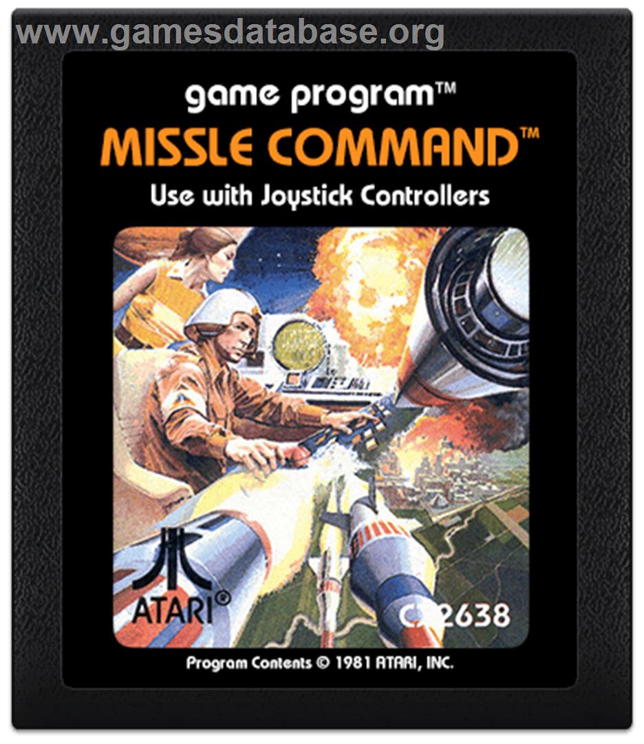 Missile Command - Atari 2600 - Artwork - Cartridge