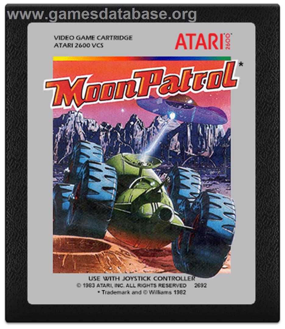 Moon Patrol - Atari 2600 - Artwork - Cartridge