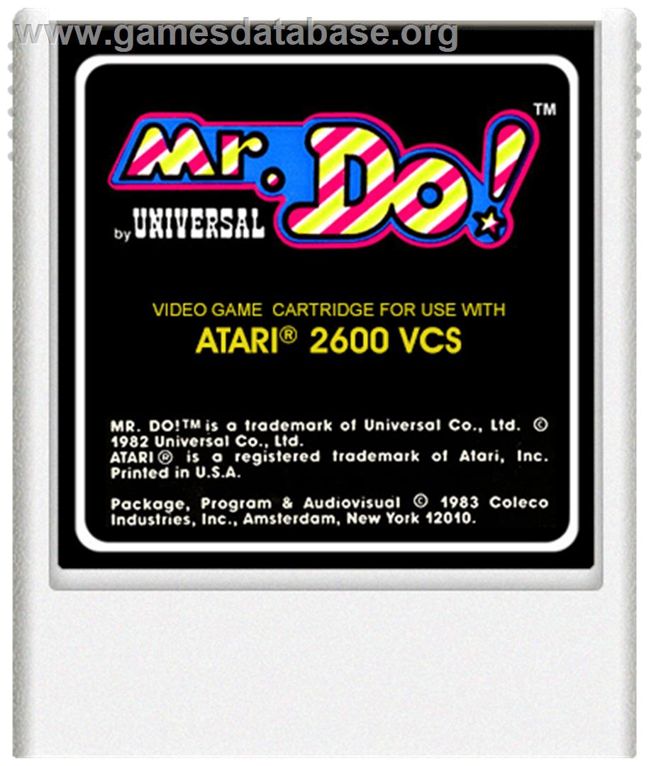 Mr. Do! - Atari 2600 - Artwork - Cartridge