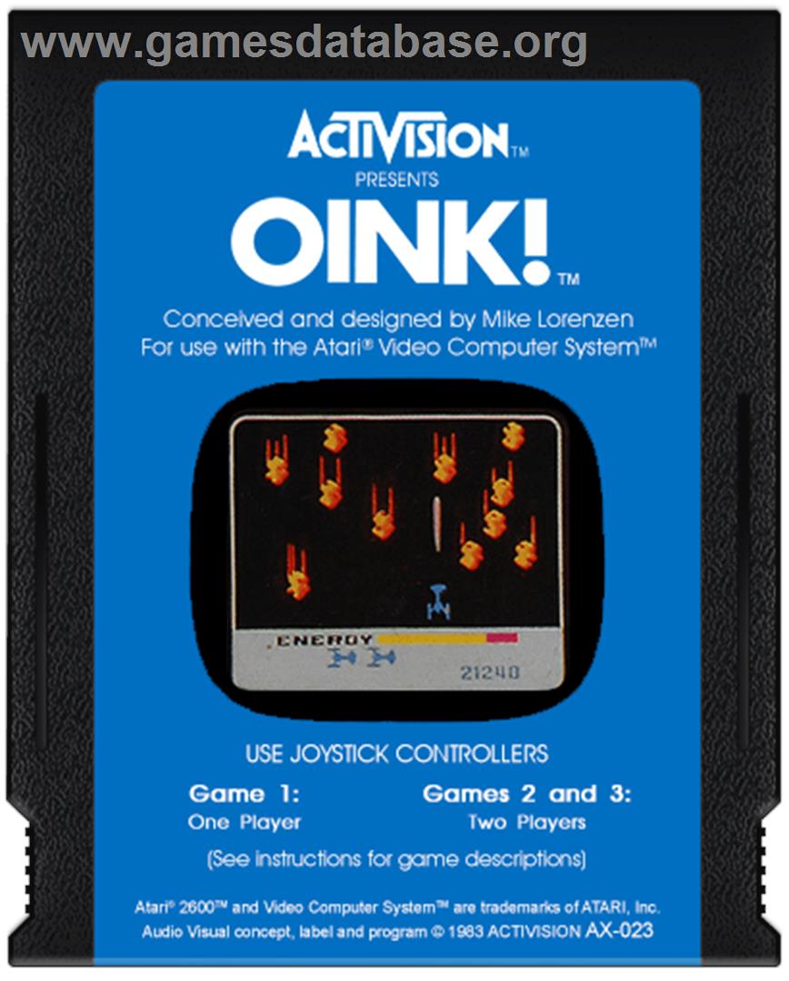 Oink! - Atari 2600 - Artwork - Cartridge