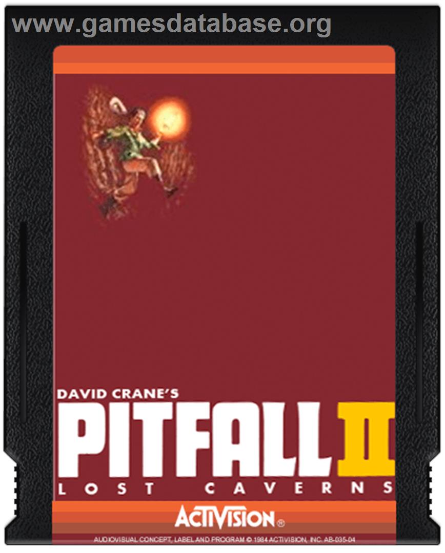 Pitfall II: Lost Caverns - Atari 2600 - Artwork - Cartridge