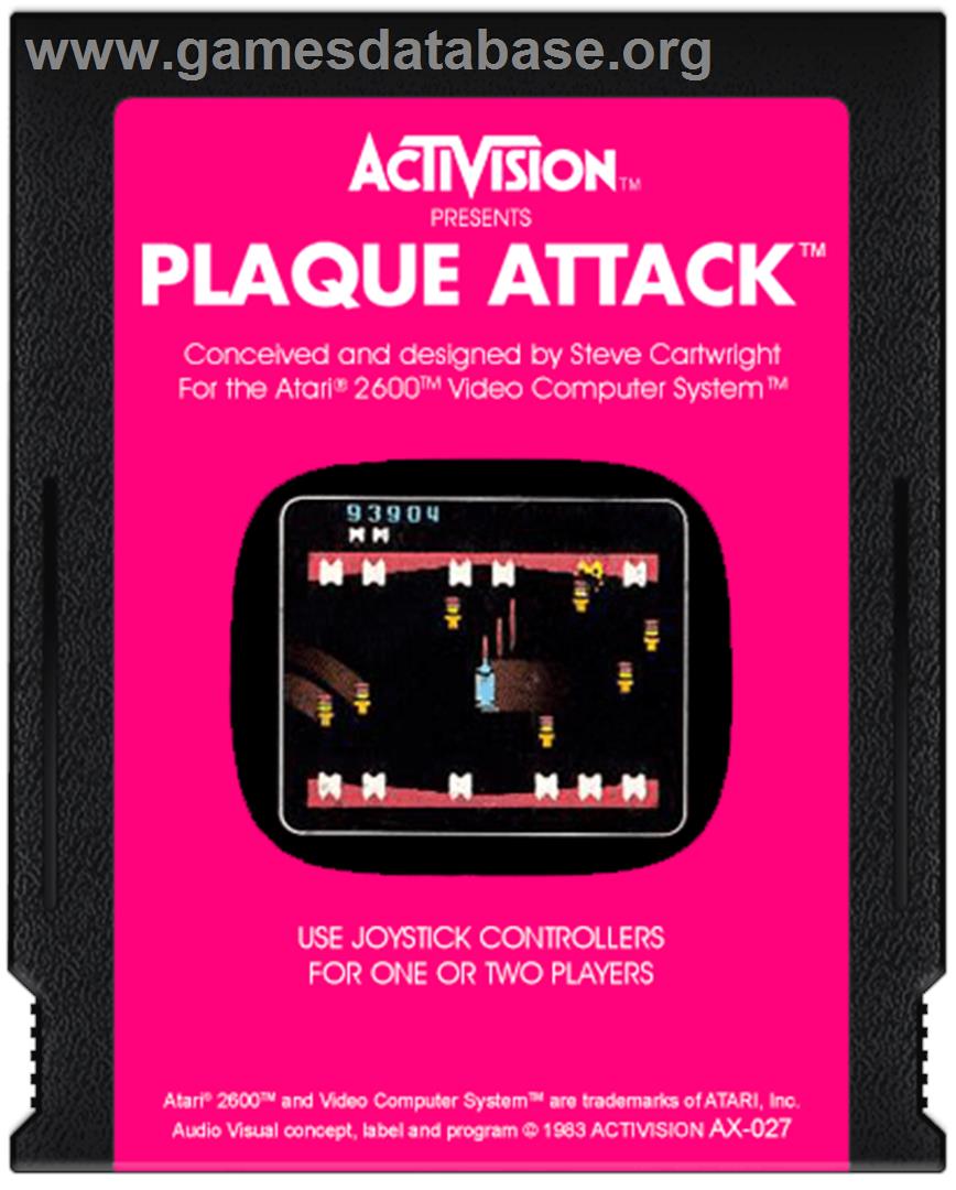 Plaque Attack - Atari 2600 - Artwork - Cartridge