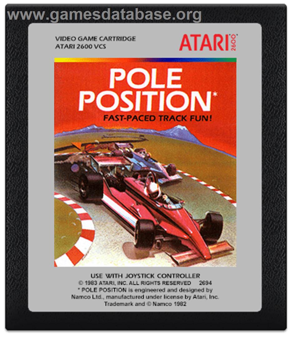 Pole Position - Atari 2600 - Artwork - Cartridge