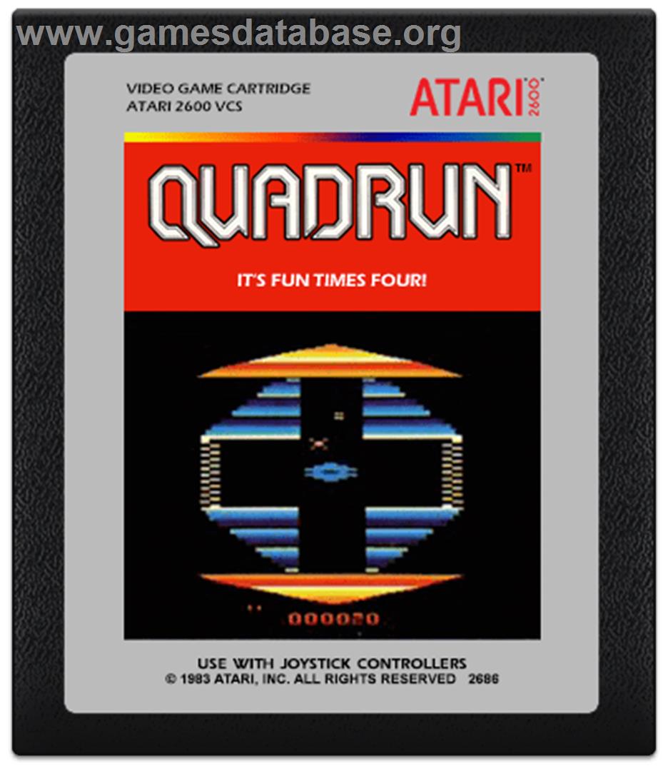 Quadrun - Atari 2600 - Artwork - Cartridge