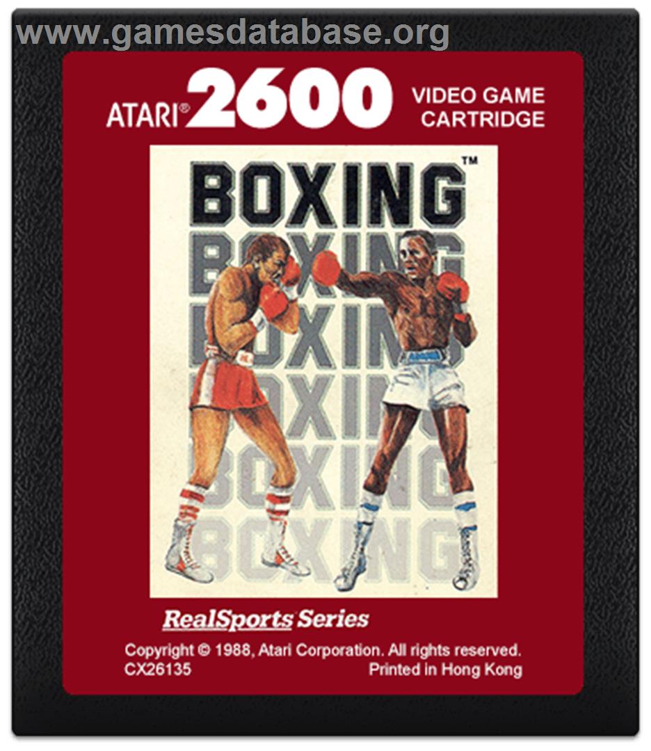 RealSports Boxing - Atari 2600 - Artwork - Cartridge