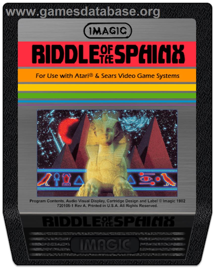 Riddle of the Sphinx - Atari 2600 - Artwork - Cartridge