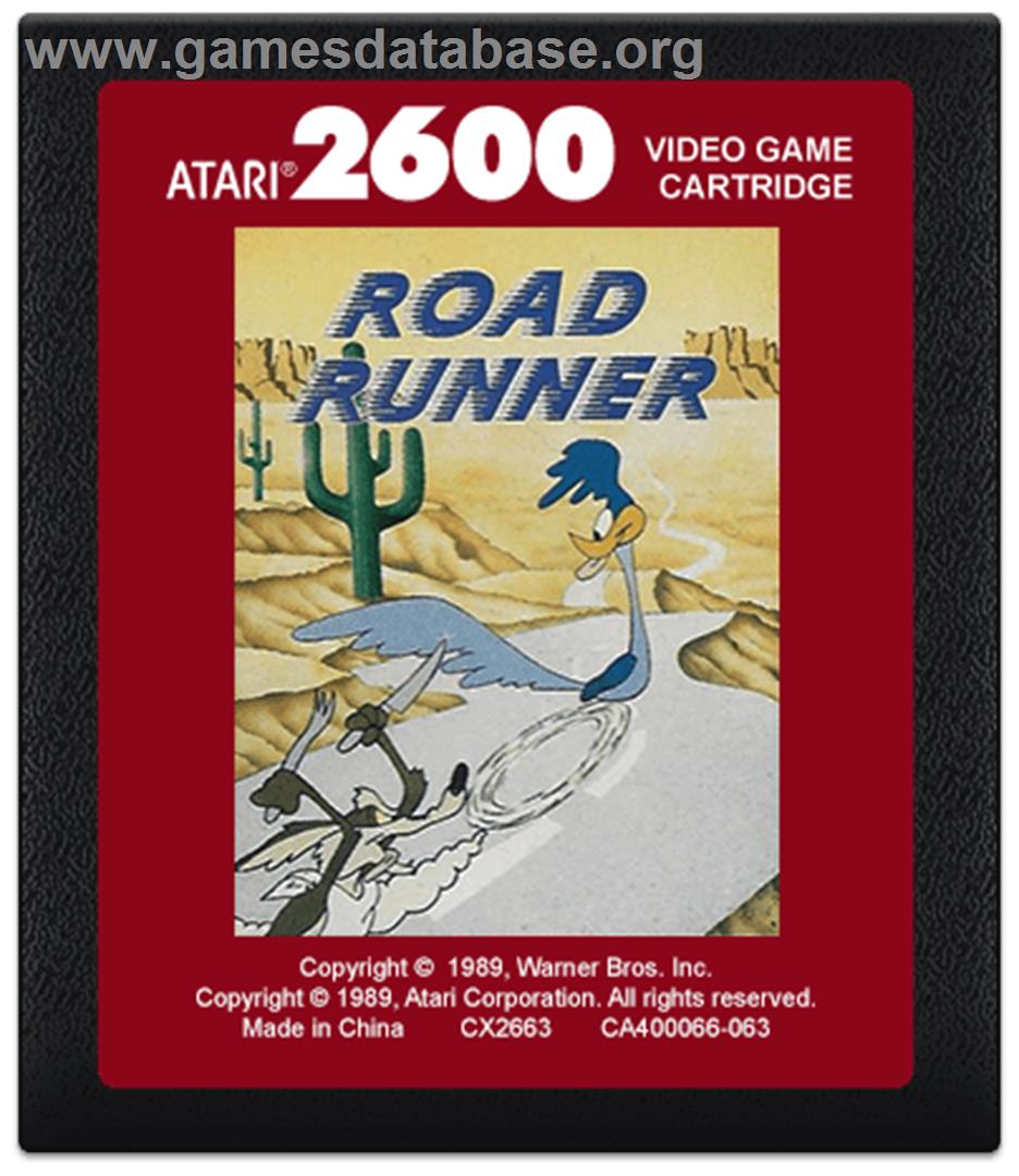 Road Runner - Atari 2600 - Artwork - Cartridge