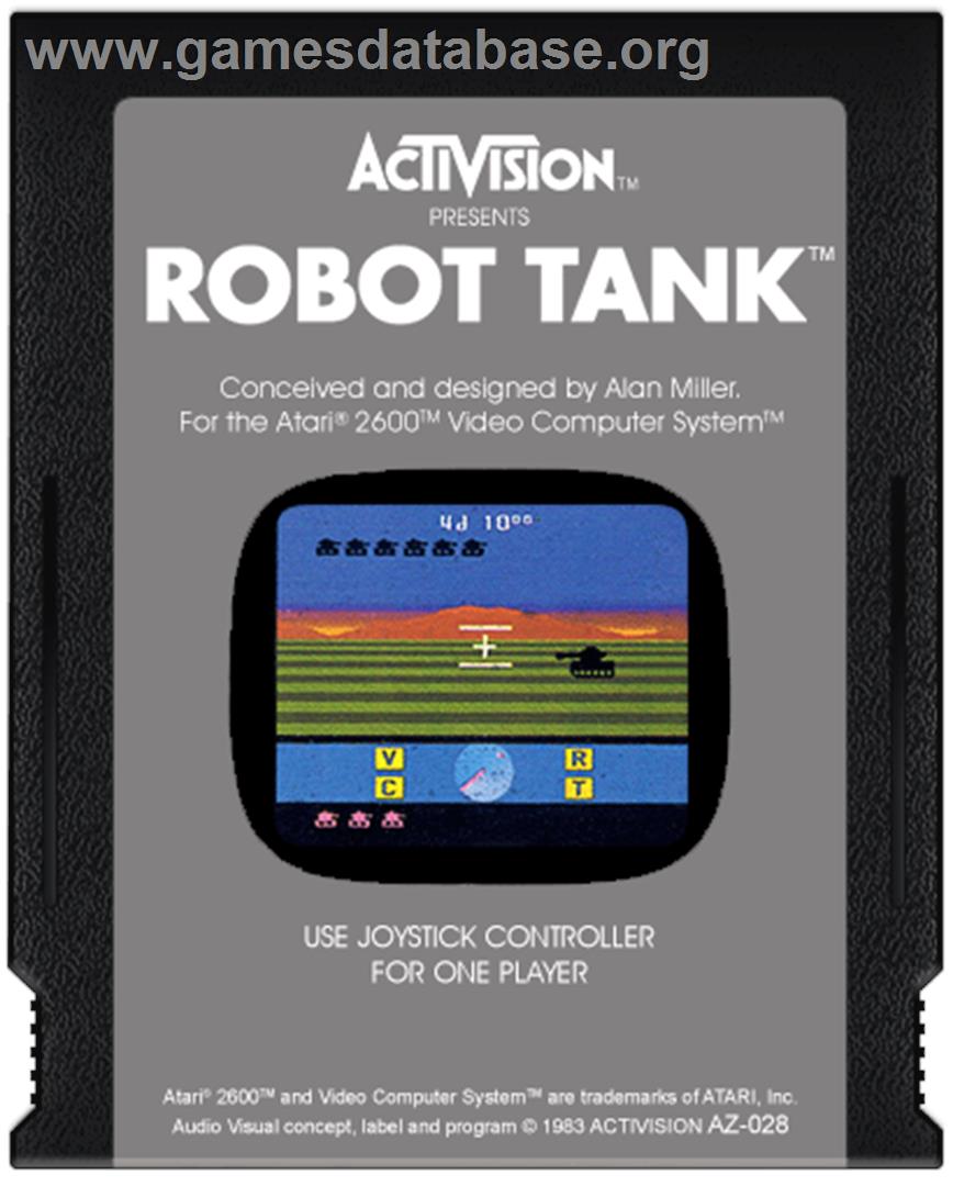 Robot Tank - Atari 2600 - Artwork - Cartridge