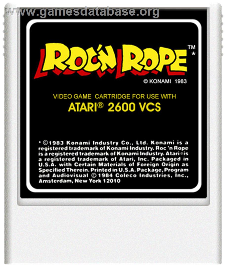 Roc 'N Rope - Atari 2600 - Artwork - Cartridge