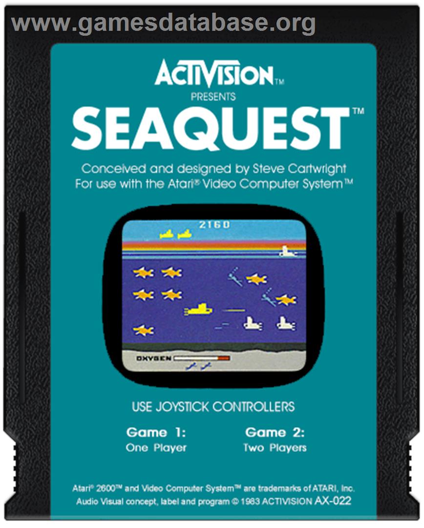 Seaquest - Atari 2600 - Artwork - Cartridge