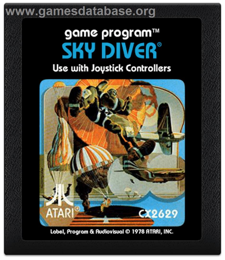 Sky Diver - Atari 2600 - Artwork - Cartridge