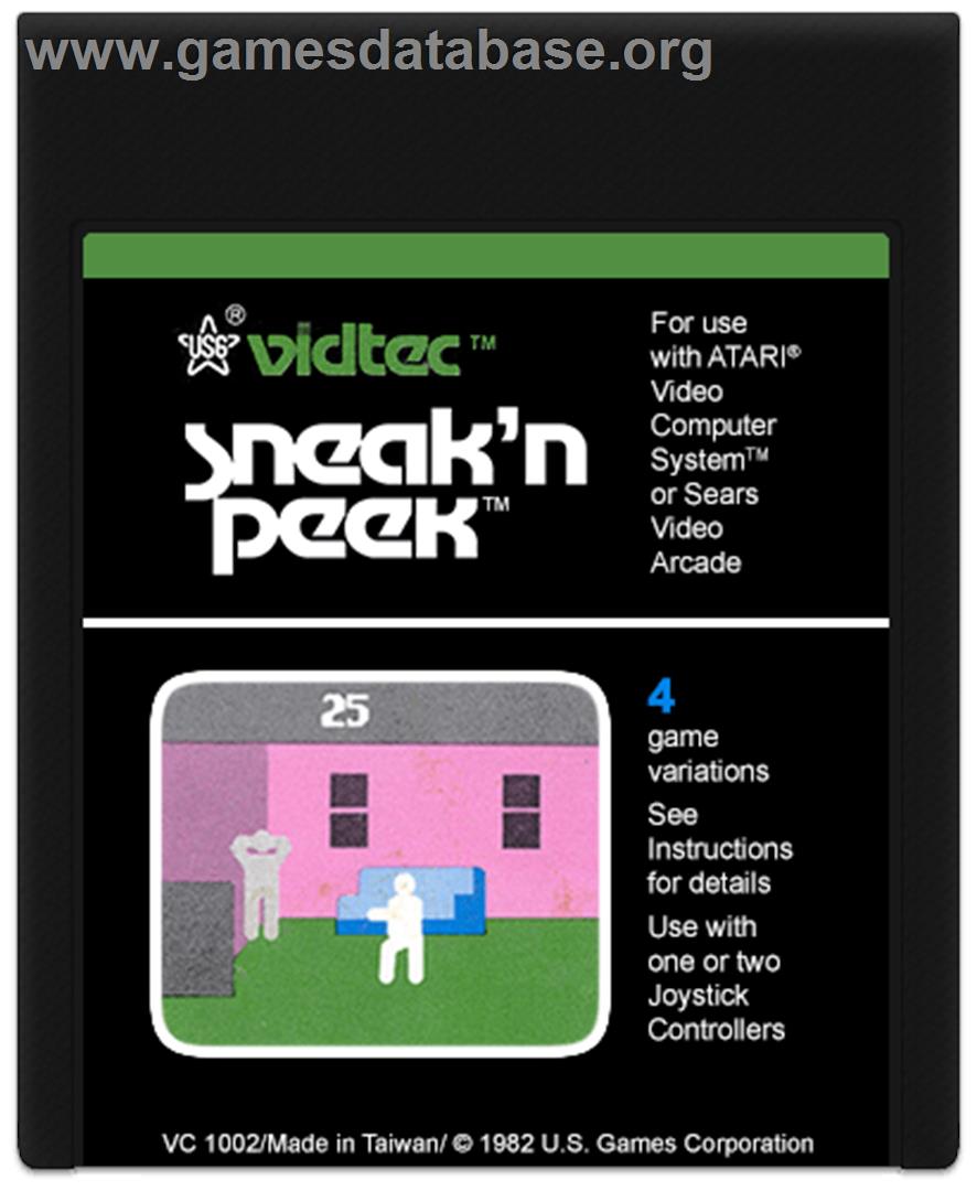 Sneak 'n Peek - Atari 2600 - Artwork - Cartridge