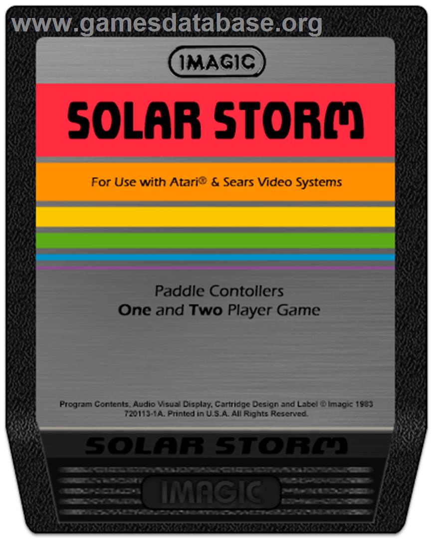 Solar Storm - Atari 2600 - Artwork - Cartridge