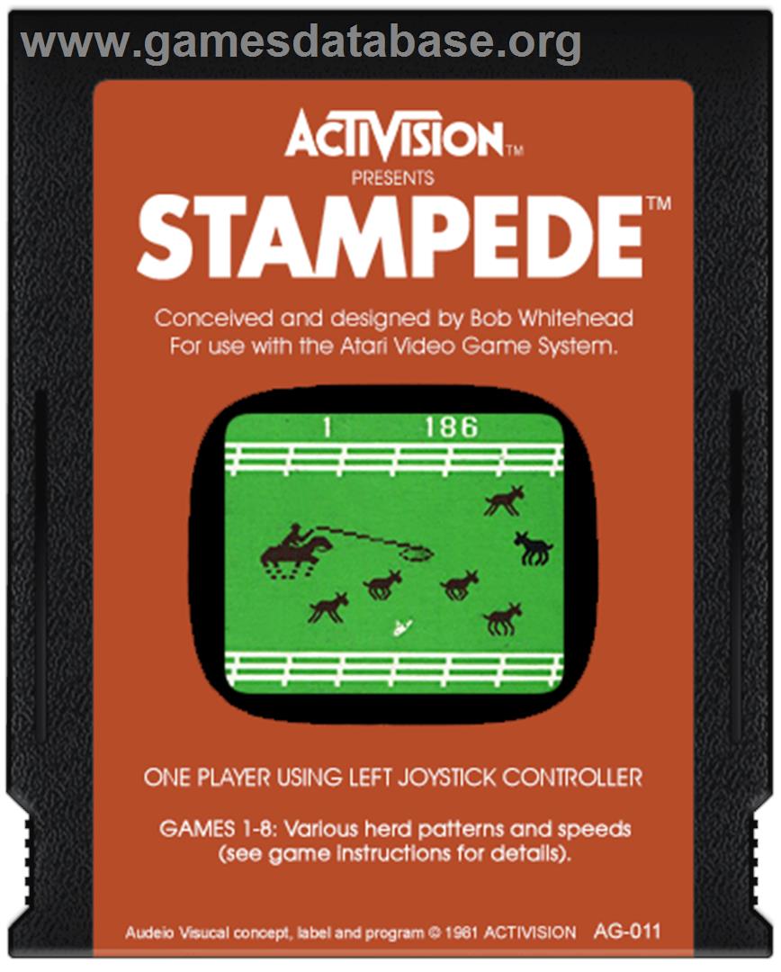 Stampede - Atari 2600 - Artwork - Cartridge