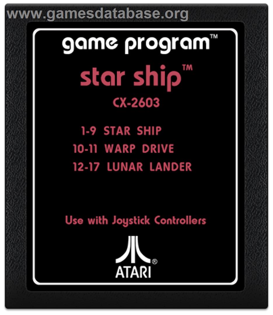 Star Ship - Atari 2600 - Artwork - Cartridge