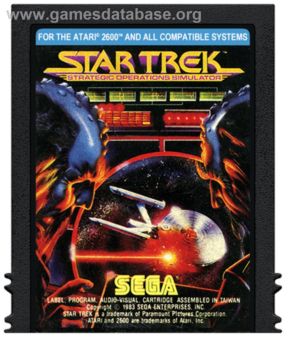 Star Trek: Strategic Operations Simulator - Atari 2600 - Artwork - Cartridge