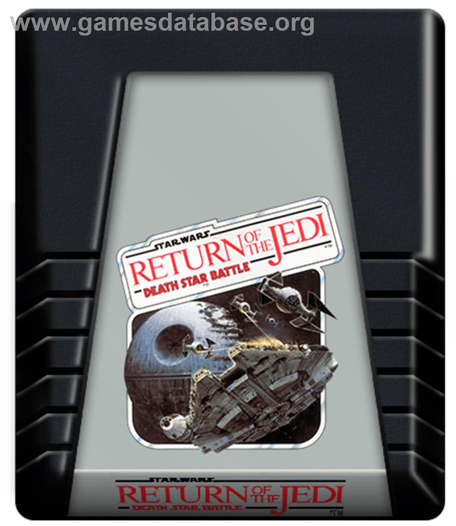 Star Wars: Return of the Jedi - Death Star Battle - Atari 2600 - Artwork - Cartridge