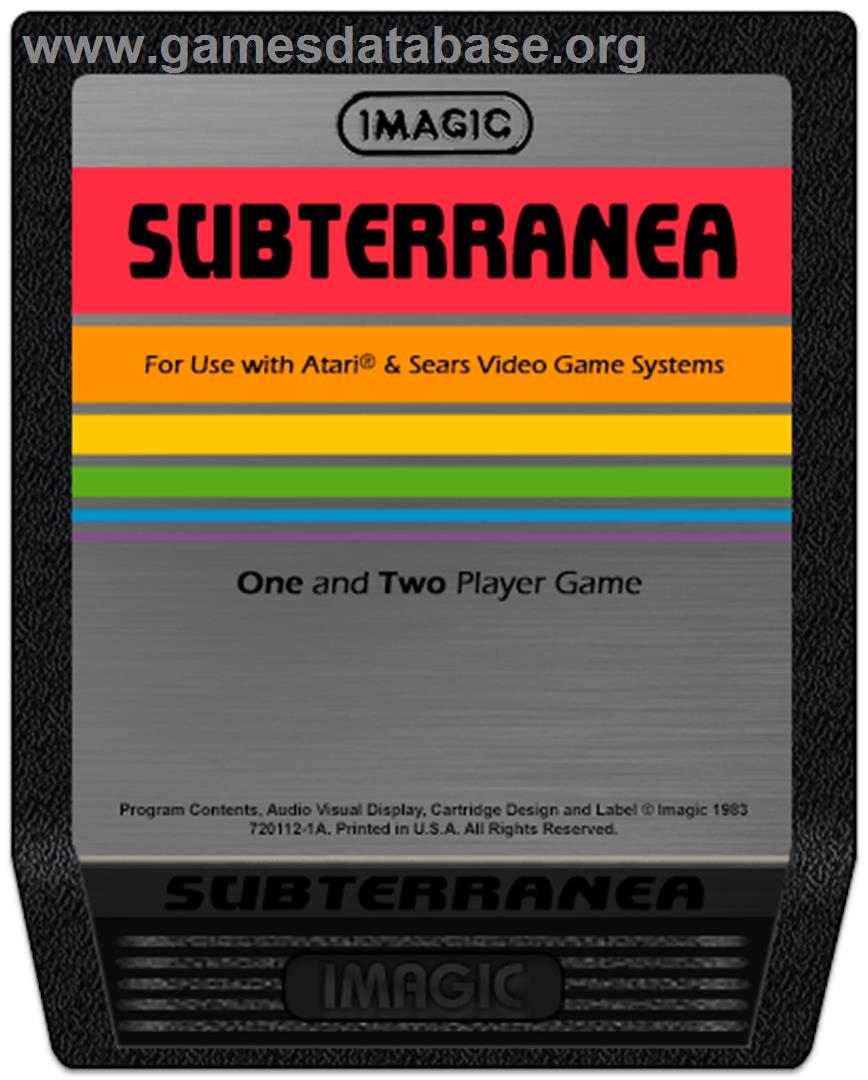 Subterranea - Atari 2600 - Artwork - Cartridge
