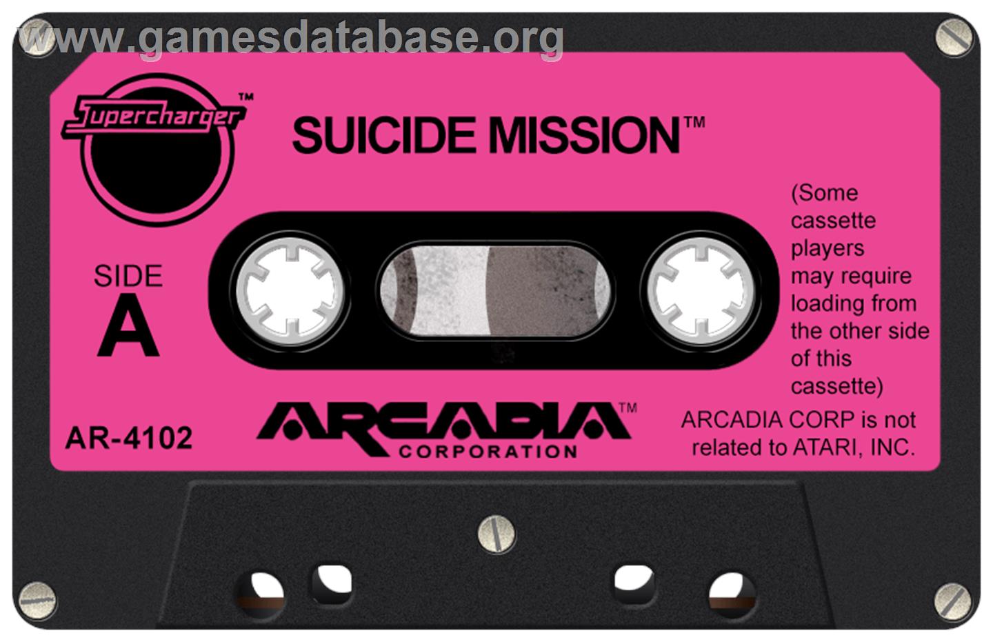Suicide Mission - Atari 2600 - Artwork - Cartridge