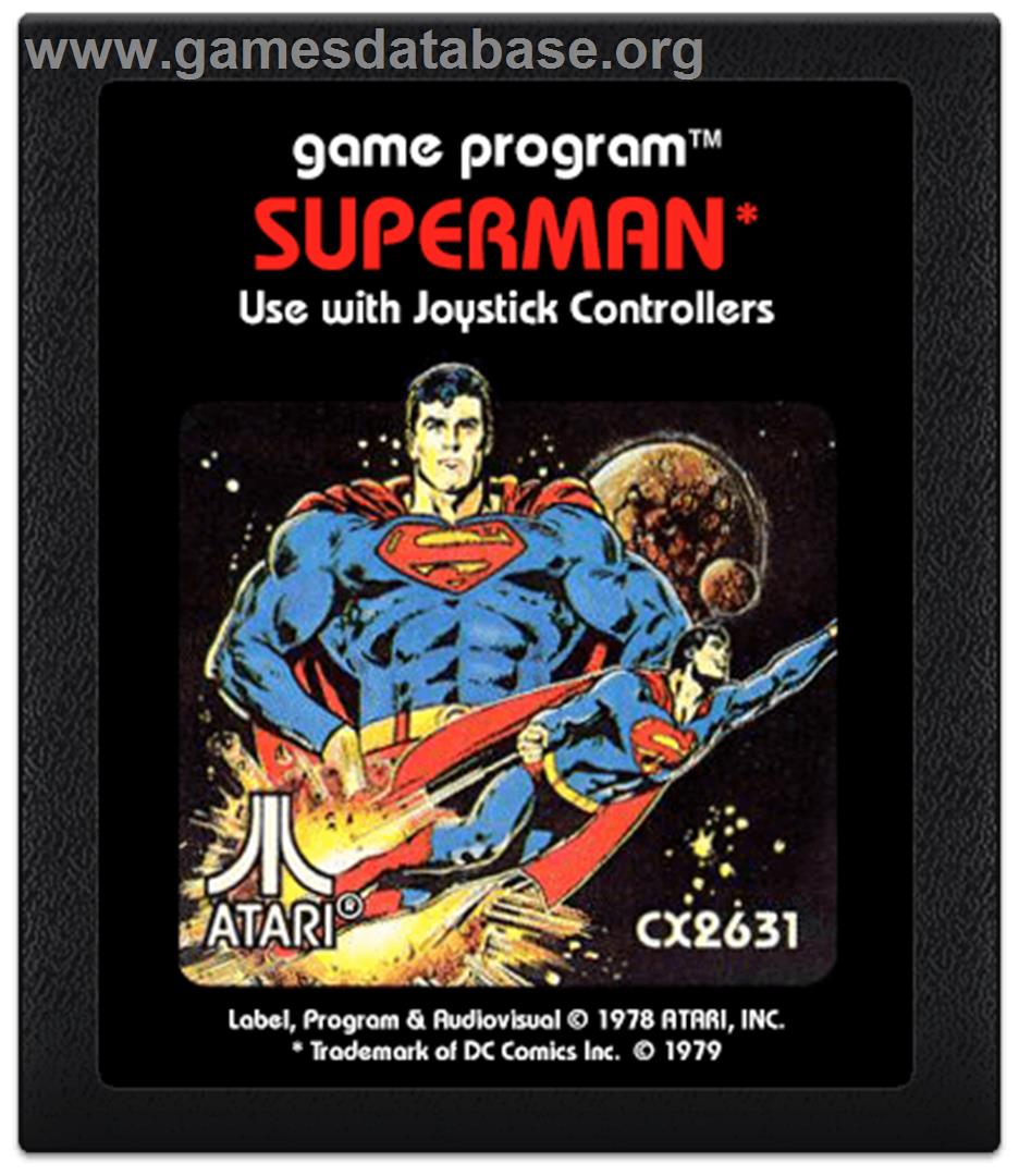 Superman - Atari 2600 - Artwork - Cartridge