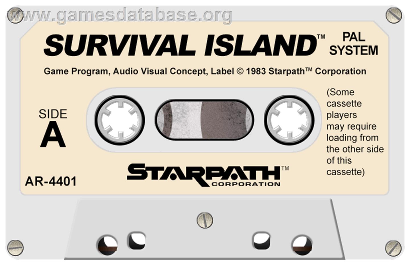 Survival Island - Atari 2600 - Artwork - Cartridge