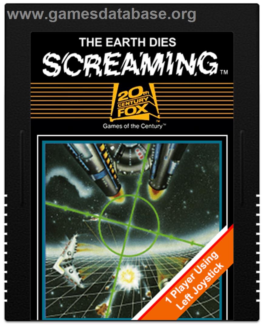 The Earth Dies Screaming - Atari 2600 - Artwork - Cartridge