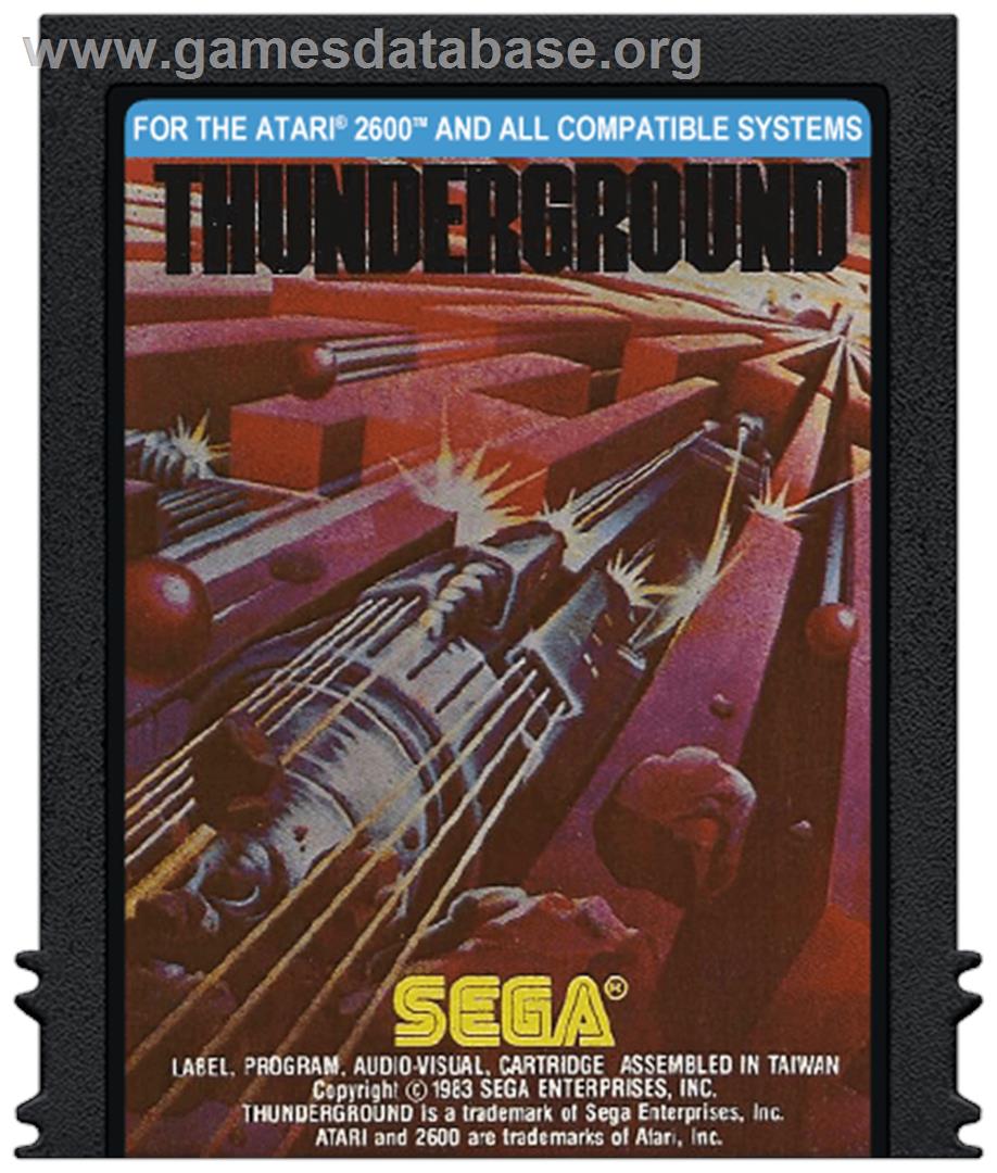 Thunderground - Atari 2600 - Artwork - Cartridge