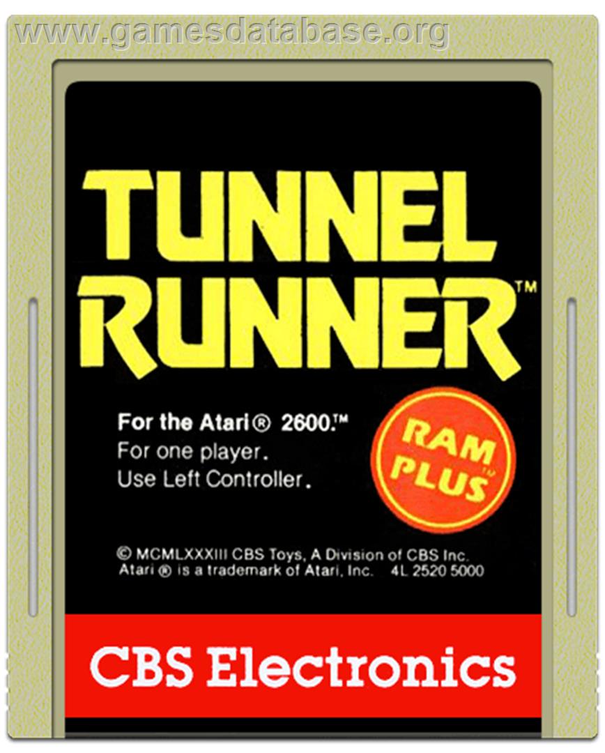 Tunnel Runner - Atari 2600 - Artwork - Cartridge