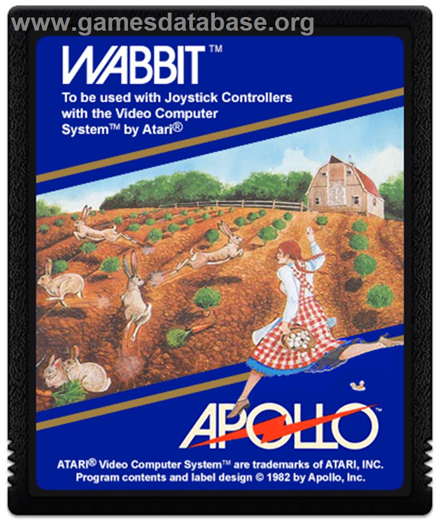 Wabbit - Atari 2600 - Artwork - Cartridge