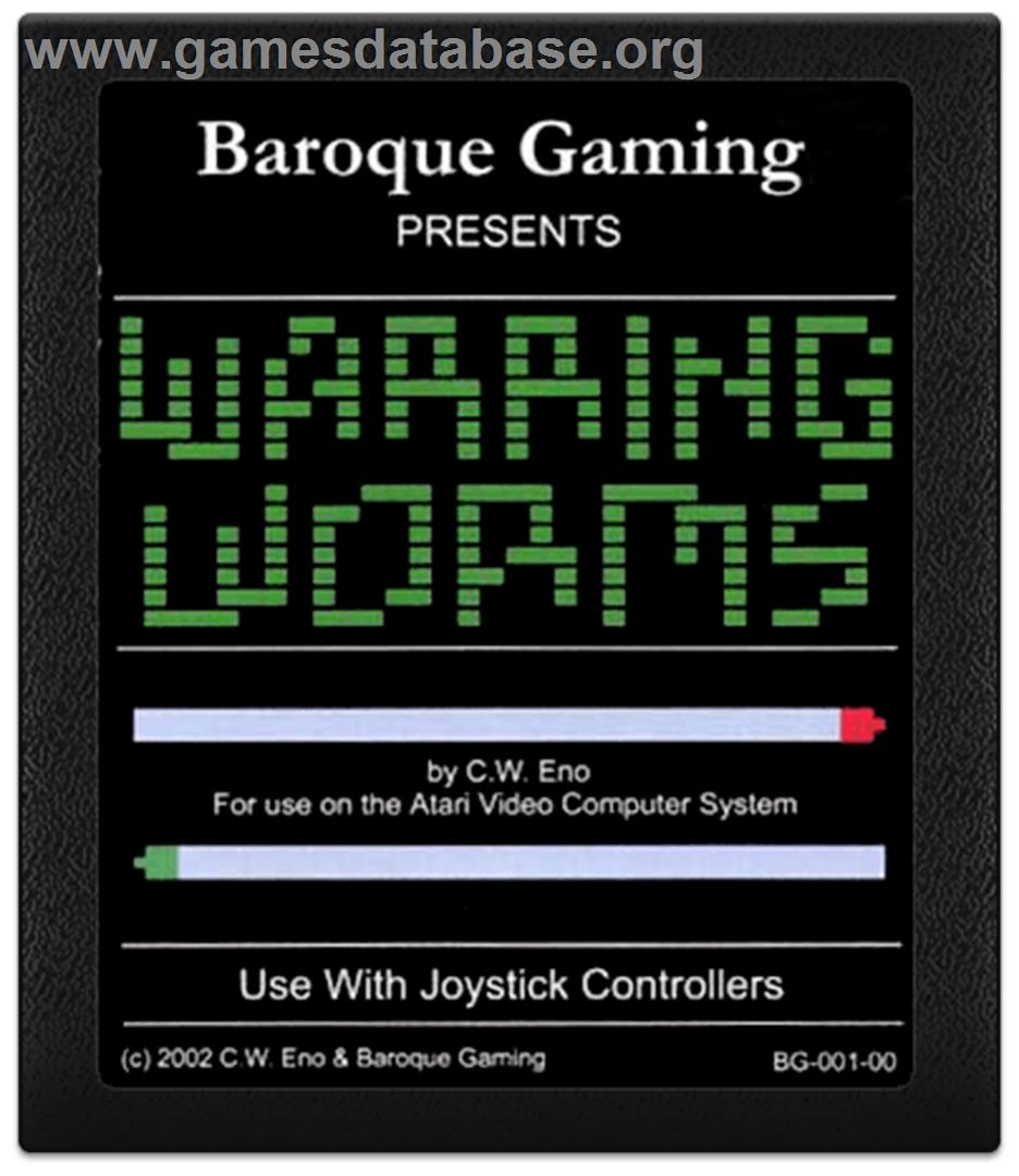 Warring Worms: The Worm (re)Turns - Atari 2600 - Artwork - Cartridge