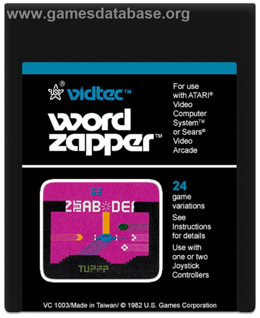 Word Zapper - Atari 2600 - Artwork - Cartridge