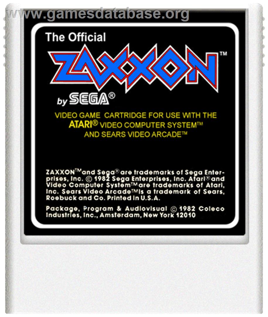 Zaxxon - Atari 2600 - Artwork - Cartridge