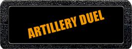 Top of cartridge artwork for Artillery Duel on the Atari 2600.